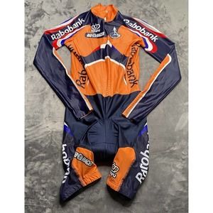 Bioracer Skinsuit Men's Sz 3 Orange Knwu Nederland Olympic Padded Cycling Suit